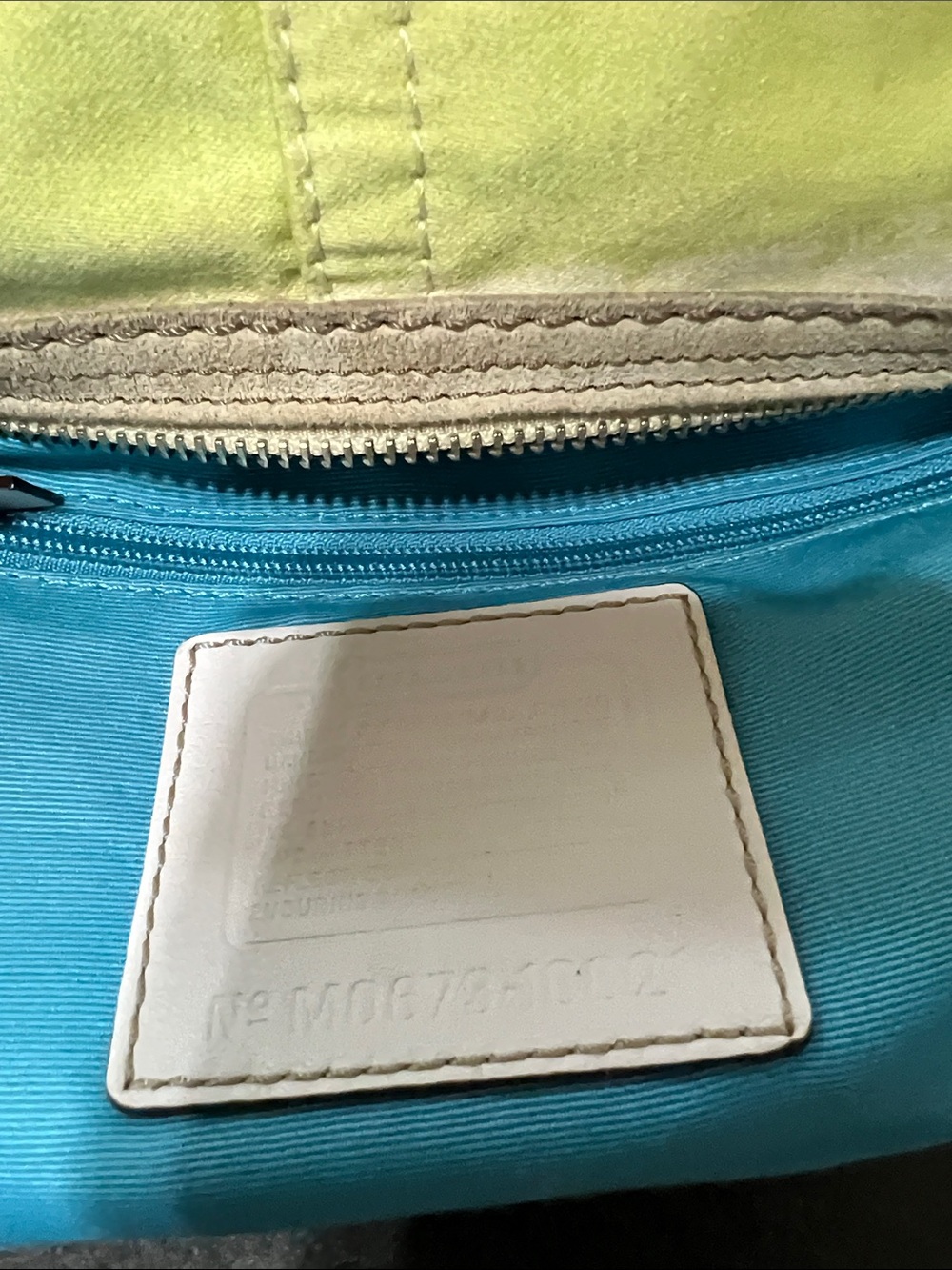 Coach Striped Canvas Shoulder Bag in Multicolor Pastels EUC.  Y2K - Picture 5 of 5